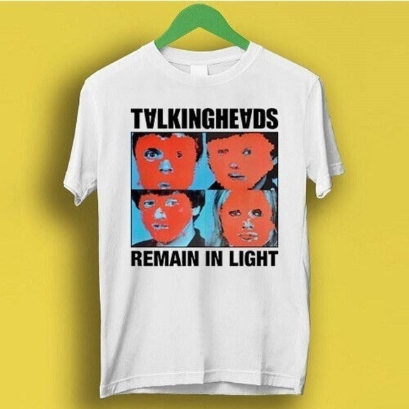 Memoriesrus E Other - Talking Heads Remain In Light T Shirt Punk Rock Album Graphic Fan Gift Retro Tee